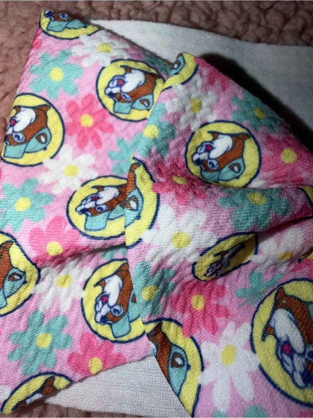 Pink Printed Bow Headband for Kids